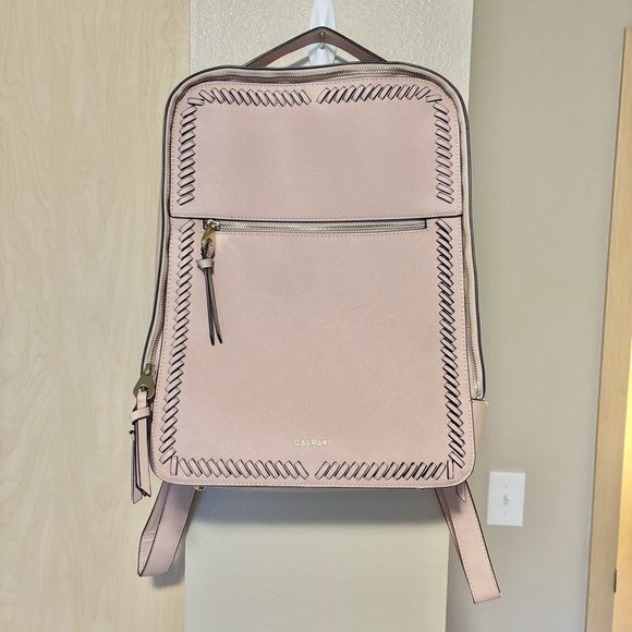 Calpak Cream Backpack with Gold Accents main image 6